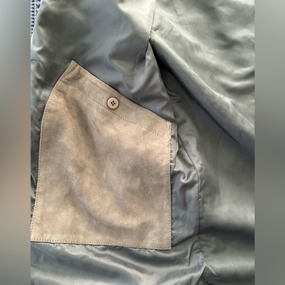 BlankNYC Men's Goat Skin Leather Shirt Jacket Real Suede 100% SZ Large Shacket - Picture 10 of 11
